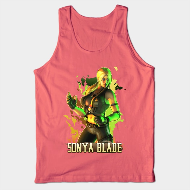 Sonya Blade Tank Top by Keith_Byrne